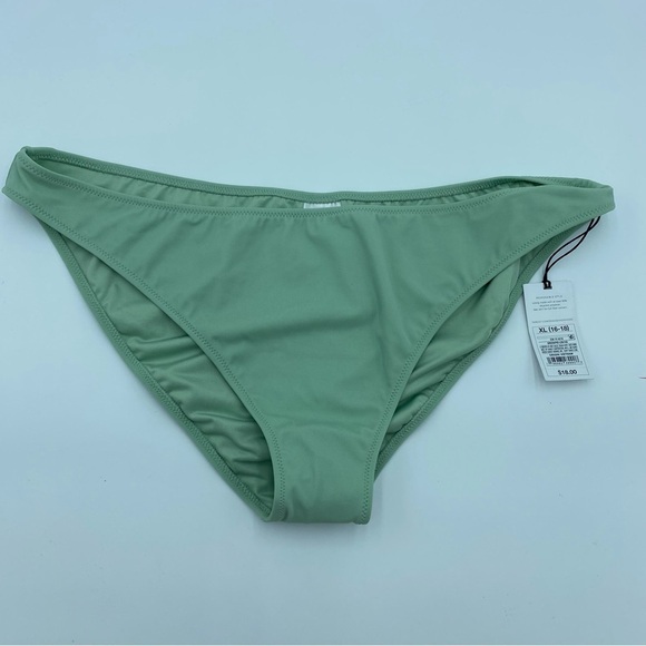 Shade & Shore XL (16-18) Sage Green High Leg Extra Cheeky Bikini Swim
Bottom NWT - Picture 1 of 7